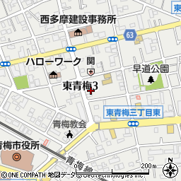 東京都青梅市東青梅3丁目22-16周辺の地図