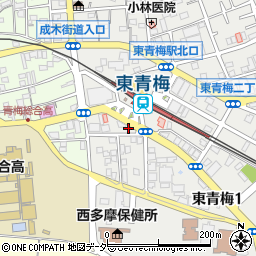 東京都青梅市東青梅1丁目4-7周辺の地図