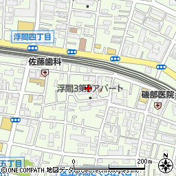 東京都北区浮間周辺の地図