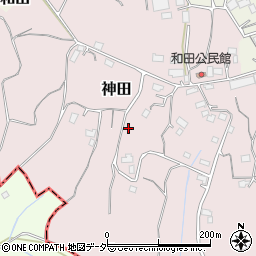 千葉県香取郡東庄町神田周辺の地図
