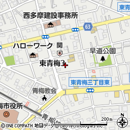 東京都青梅市東青梅3丁目22-13周辺の地図