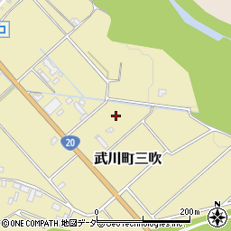 山梨県北杜市武川町三吹1764周辺の地図