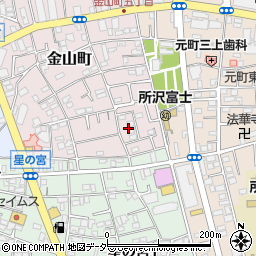 埼玉県所沢市金山町5周辺の地図