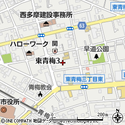 東京都青梅市東青梅3丁目22-12周辺の地図