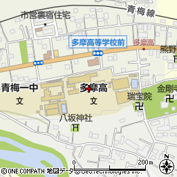 東京都立多摩高等学校周辺の地図