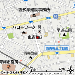 東京都青梅市東青梅3丁目22-1周辺の地図