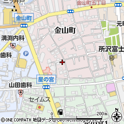 埼玉県所沢市金山町3-11周辺の地図