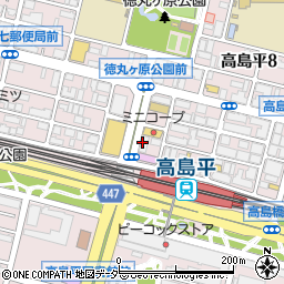 松屋高島平駅前店周辺の地図