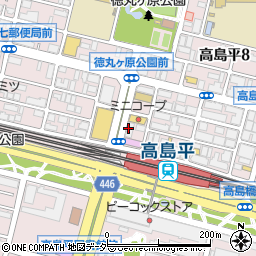 松屋高島平駅前店周辺の地図