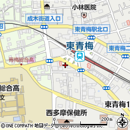 東京都青梅市東青梅1丁目4周辺の地図