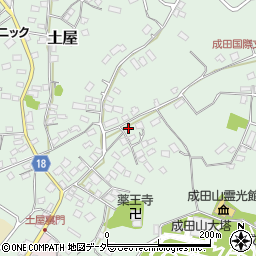 千葉県成田市土屋200周辺の地図