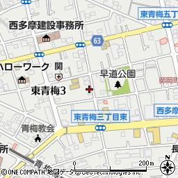 東京都青梅市東青梅3丁目22-8周辺の地図