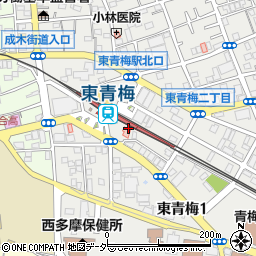 東京都青梅市東青梅1丁目9周辺の地図
