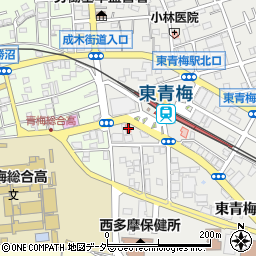 東京都青梅市東青梅1丁目4-3周辺の地図