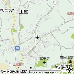 千葉県成田市土屋203周辺の地図