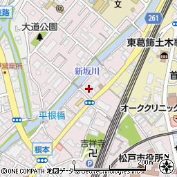 千葉県ヤクルト　販売グレイシス松戸周辺の地図