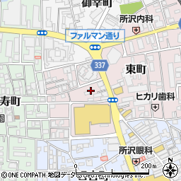 埼玉県所沢市東町10周辺の地図