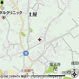 千葉県成田市土屋72周辺の地図
