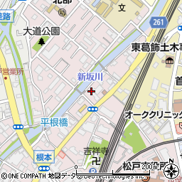 千葉県松戸市根本320周辺の地図