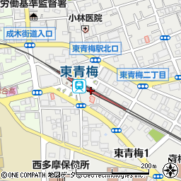 東京都青梅市東青梅1丁目9-18周辺の地図