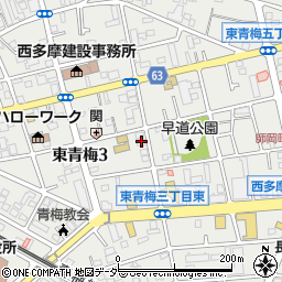 東京都青梅市東青梅3丁目22-7周辺の地図