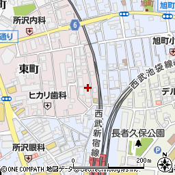 埼玉県所沢市東町15-32周辺の地図