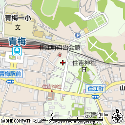 東京都青梅市住江町42周辺の地図