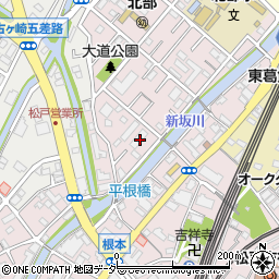 千葉県松戸市根本139周辺の地図