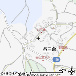 千葉県香取郡多古町谷三倉周辺の地図