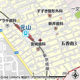 元山書店周辺の地図