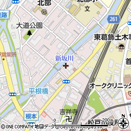 千葉県松戸市根本321周辺の地図