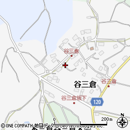 千葉県多古町（香取郡）谷三倉周辺の地図