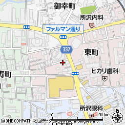 名鉄協商所沢３号駐車場周辺の地図
