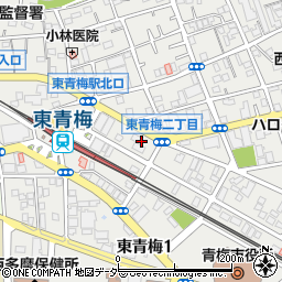 東京都青梅市東青梅2丁目13-17周辺の地図