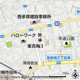 東京都青梅市東青梅3丁目21-36周辺の地図