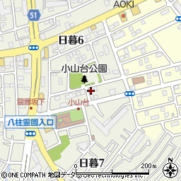 千葉県松戸市日暮6丁目158周辺の地図