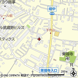 埼玉県新座市畑中周辺の地図