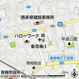 東京都青梅市東青梅3丁目21-48周辺の地図