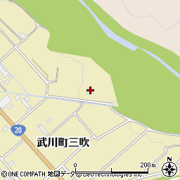 山梨県北杜市武川町三吹1598周辺の地図