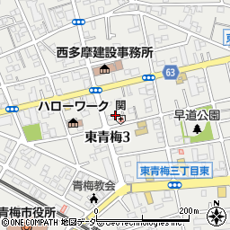 東京都青梅市東青梅3丁目21-45周辺の地図