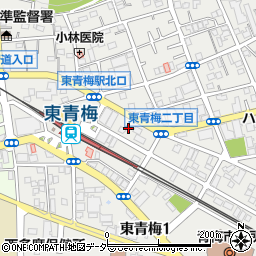東京都青梅市東青梅2丁目13周辺の地図