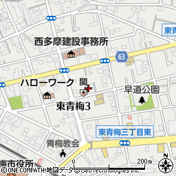 東京都青梅市東青梅3丁目21-32周辺の地図
