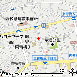東京都青梅市東青梅3丁目21-10周辺の地図