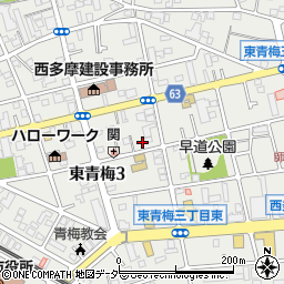 東京都青梅市東青梅3丁目21-27周辺の地図