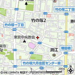 ビーハウス竹ノ塚店周辺の地図