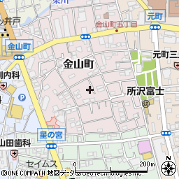 埼玉県所沢市金山町7周辺の地図