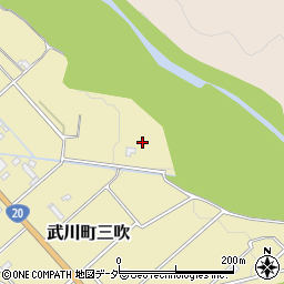 山梨県北杜市武川町三吹1591周辺の地図