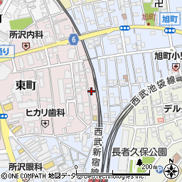 埼玉県所沢市東町16周辺の地図