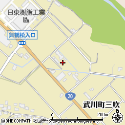 山梨県北杜市武川町三吹1646周辺の地図