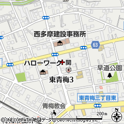 東京都青梅市東青梅3丁目21-15周辺の地図